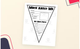 Math About Me Pennant
