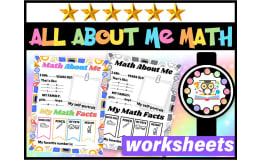 Math All About Me Beginning of the Year Math