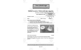 Math Assessment Activity: Don't Rubbish the Bin