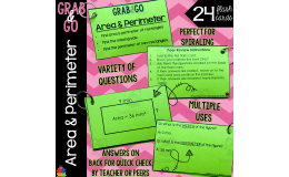 Math Flash Cards | Area and Perimeter