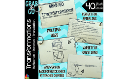 Math Flash Cards | Transformations