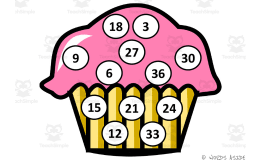 Math Mats: Counting by 3s - SET 2