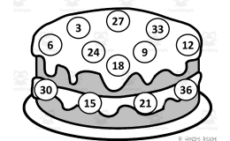 Math Mats: Counting by 3s - SET 3