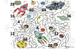 Math Mats: Counting by 4s - SET 17