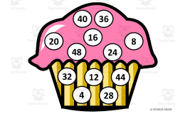 Math Mats: Counting by 4s - SET 2