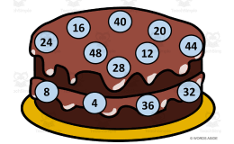 Math Mats: Counting by 4s - SET 4