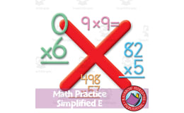Math Practice Simplified E - Multiplication