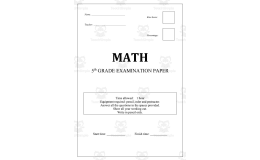 Math Tests 2: Grade 5