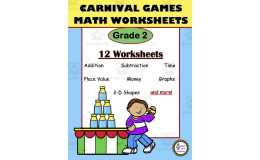 Math Worksheets: Carnival Games for Grade 2