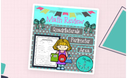 Math Worksheets for Quadrilaterals l Perimeter l Area