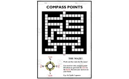 Maze Puzzle: Compass Points Activity