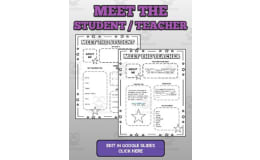 Meet the Student/Teacher (Editable in Google Slides)