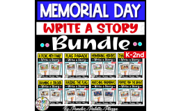Memorial Day Write a Story Activity + Solution