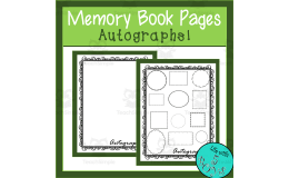 Memory Book Pages - Autographs!
