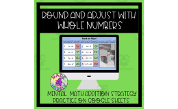 Mental Math Mystery Picture Reveal: "Round + Adjust" Addition Strategy