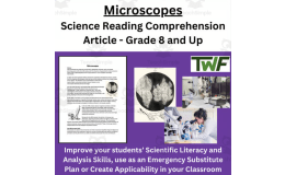 Microscopes - Reading Comprehension Article - Grade 8 and Up