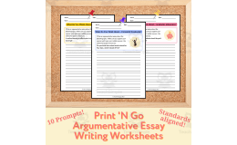Middle School Argumentative Essay Writing - Argumentative Essay Worksheets