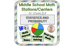 Middle School Math Stations or Centers: Statistics and Probability