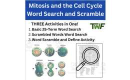 Mitosis and the Cell Cycle Word Search and Scramble Activity