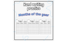 month words tracing worksheet - months of the year tracing worksheets.