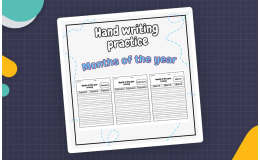 month words tracing worksheet - months of the year tracing worksheets.