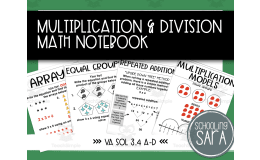 Multiplication and Division Math Interactive Notebook
