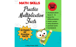 Multiplication Facts Practice Packet