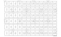 Multiplication Facts Writing | Strip Lines 2E