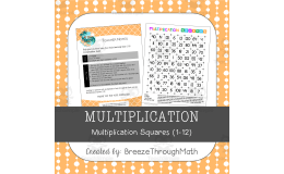 Multiplication Squares (1-12) Game