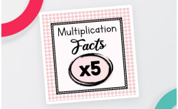 Multiply by Five Worksheets | Multiplication Facts | 5 Times Tables