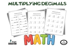 Multiplying Decimals Worksheets | Decimal Multiplication Math Practice