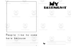 "My Restaurant" Creative Writing Activity