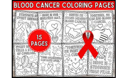 National Blood Cancer Awareness Month Coloring Pages for Kids