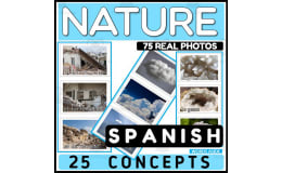 Nature Enviroment Flash Cards Spanish Vocabulary