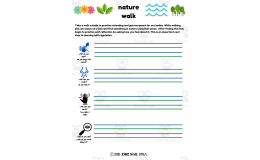 Nature Walk Activity Worksheet