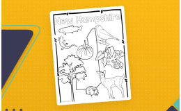 New Hampshire State Symbols Clip Art