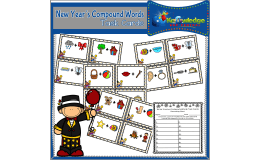 New Year's Compound Words Task Cards With Recording Sheet - EBOOK