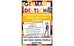 NO Prep German - Introduce Yourself and Talk about your Hobbies - Speaking, Reading, and Writing Tasks with ANSWER KEY