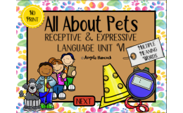 NO PRINT Pet Multiple Meaning Words Activities in Context