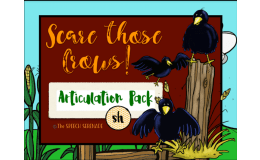NO PRINT Scare the Crows Articulation - SH Edition for Distance Learning