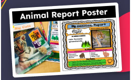 Animal Report Poster Template – Nonfiction Writing