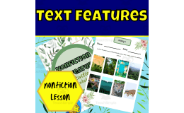 Nonfiction text feature worksheets