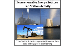 Nonrenewable Energy Sources Lab Station Activity