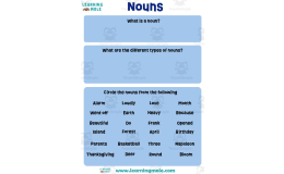 Nouns Activity