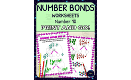 Number Bonds for 10 Worksheets