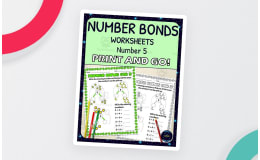 Number Bonds for 5 Worksheets