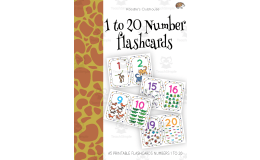 Number Flashcards 1 to 20
