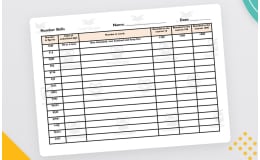 Number Skills Worksheet