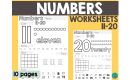 Number Worksheets 11-20 – Recognition & Writing
