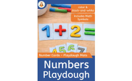 Numbers Playdough Mats – Numbers 0–9 and Math Symbols